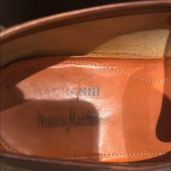 Magnanni Brown Leather Horsebit Loafers - Picture 3 of 6